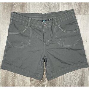 Kuhl Kontra Green Gray Hiking Shorts Inseam 6” - Women Size 10